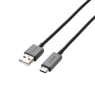 ELECOM USB-A TO USB-C 1.2M CABLE - BLACK MPA-FACCL12BK