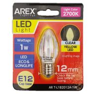 AREX E12 2700K LED BULB YELLOW ART-L1B2012A-1W