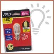 AREX E12 2700K LED BULB YELLOW ART-L1T1612A-1W