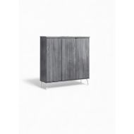 3DR SHOE CABINET - LOFT OAK S-419-2DRSC-CN