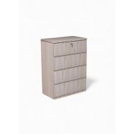 4DRW CHEST OF DRAWER-SILVER OAK C-237-4DRW-CUSTOMISED