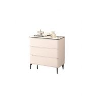 4 DRW CHEST OF DRAWER-MILKY WHITE C-251-5DRW-SV