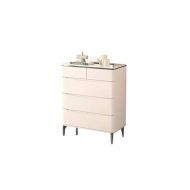 5 DRW CHEST OF DRAWER-MILKY WHITE C-251-5DRW-GM