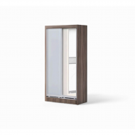 3FT SLIDING DOOR WARDROBE - CHESTNUT 320-CN W/324 DOOR