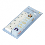 MORRIES 4WAY COLOURED EXTENSION CORD MS3244B-3M