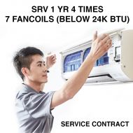 SERVICE CONTRACT SRV 1 YR 4 TIMES - 7 FANCOILS (BELOW 24K BTU)
