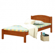 SOLID WOODEN BEDFRAME SINGLE F-2113N-S-CHERRY