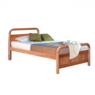 SOLID WOODEN BEDFRAME S/SINGLE F-19 SBN-SS-CHERRY