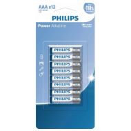 PHILIPS  ALKALINE BATTERY LR03P12B/40-12XAAA