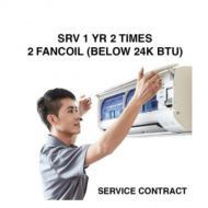 SERVICE CONTRACT SRV 1 YR 2 TIMES - 2 FANCOILS (BELOW 24K BTU)