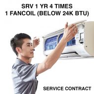SERVICE CONTRACT SRV 1 YR 4 TIMES - 1 FANCOIL (BELOW 24K BTU)