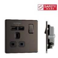 BRITISH GENERAL SOCKET W USBX2 FBN21U2B-01
