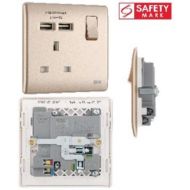 BRITISH GENERAL SOCKET W USBX2 PCCH21U2-01