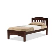 SOLID WOODEN BEDFRAME SINGLE F-50LT-S-CAPPUCINO