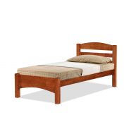 SOLID WOODEN BEDFRAME SINGLE F-58LT-S-CHERRY