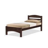 SOLID WOODEN BEDFRAME SINGLE F-58LT-S-CAPPUCINO