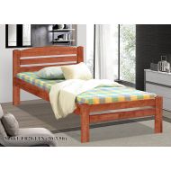 SOLID WOODEN BEDFRAME S/SINGLE F-28LT-SS-CHERRY