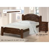 SOLID WOODEN BEDFRAME S/SINGLE F-811-SS-COPPER