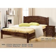 SOLID WOODEN BEDFRAME KING F-2116C-K-CAPPUCINO