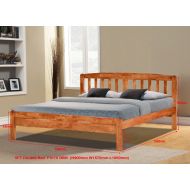 SOLID WOODEN BEDFRAME KING F-3116-K-CHERRY