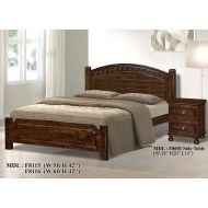 SOLID WOODEN BEDFRAME KING F-8116-K-CAPPUCINO
